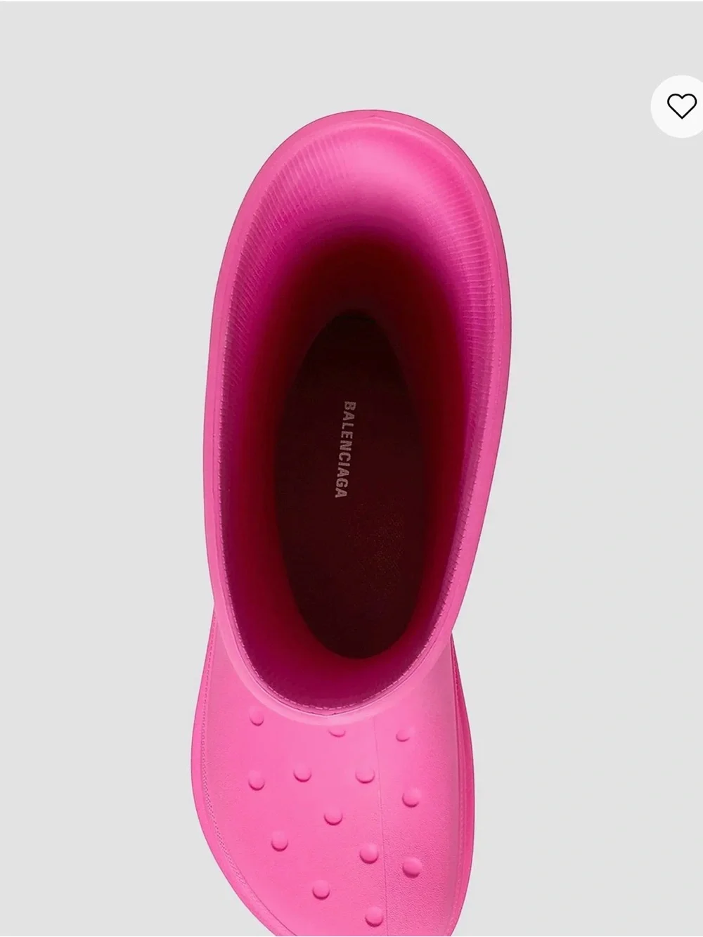 Balenciaga Hot Pink Platform Rain Boots